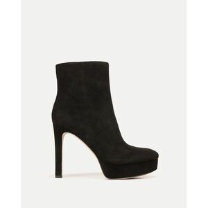 Veronica Beard Womens Suede Dali Platform Stiletto Ankle Bootie Black 8.5